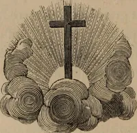 An illustration from Mémoires récréatifs, scientifiques et anecdotiques du physicien-aéronaute E.G. Robertson : connu par ses expériences de fantasmagorie, et par ses ascensions aérostatiques dans les principales villes de l'Europe : ex-professeur de physique au Collége central du ci-devant départment de l'Ourthe, membre de la Société Galvanique de Paris, de la Société des arts and des sciences de Hambourg, et de la Société d'émulation de Liége (1831)