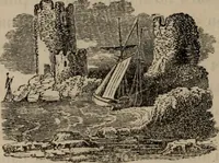 An illustration from Mémoires récréatifs, scientifiques et anecdotiques du physicien-aéronaute E.G. Robertson : connu par ses expériences de fantasmagorie, et par ses ascensions aérostatiques dans les principales villes de l'Europe : ex-professeur de physique au Collége central du ci-devant départment de l'Ourthe, membre de la Société Galvanique de Paris, de la Société des arts and des sciences de Hambourg, et de la Société d'émulation de Liége (1831)