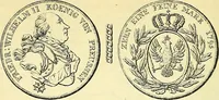 An illustration from Münz-Cabinet. : le cabinet des monnaies du voyageur et du négociant, ou représentation des monnaies courantes des différens pays... recueillies et publiées par Engelmann père et fils... The Traveller's and merchant's cabinet of moneys.. (1835)