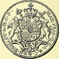 An illustration from Münz-Cabinet. : le cabinet des monnaies du voyageur et du négociant, ou représentation des monnaies courantes des différens pays... recueillies et publiées par Engelmann père et fils... The Traveller's and merchant's cabinet of moneys.. (1835)