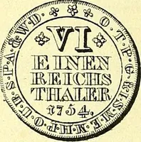 An illustration from Münz-Cabinet. : le cabinet des monnaies du voyageur et du négociant, ou représentation des monnaies courantes des différens pays... recueillies et publiées par Engelmann père et fils... The Traveller's and merchant's cabinet of moneys.. (1835)