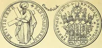 An illustration from Münz-Cabinet. : le cabinet des monnaies du voyageur et du négociant, ou représentation des monnaies courantes des différens pays... recueillies et publiées par Engelmann père et fils... The Traveller's and merchant's cabinet of moneys.. (1835)