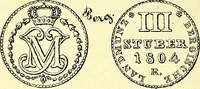 An illustration from Münz-Cabinet. : le cabinet des monnaies du voyageur et du négociant, ou représentation des monnaies courantes des différens pays... recueillies et publiées par Engelmann père et fils... The Traveller's and merchant's cabinet of moneys.. (1835)