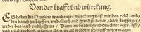 An illustration from Kreu?ter Buch, darin Underscheid, Wu?rckung und Namen der Kreu?ter so in Deutschen Landen wachsen ?auch der selbigen eigentlicher und wolgegru?ndter gebrauch inn der Artznei fleissig dargeben, Leibs Gesundheit zu behalten und zu fu?rderen seer nutzlich und tro?stlich, vorab dem gemeinen einfaltigen man /durch H. Hieronymum Bock aus langwiriger und gewisser erfarung beschriben und jetzund von newem fleissig u?bersehen, gebessert und gemehret, dazu mit hu?pschen artigen Figuren allenthalben gezieret. (1546)