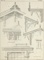 An illustration from The model architect : a series of original designs for cottages, villas, suburban residences, etc., accompanied by explanations, specifications, estimates, and elaborate details : prepared expressly for the use of projectors and artisans throughout the United States (1852)