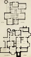 An illustration from The model architect : a series of original designs for cottages, villas, suburban residences, etc., accompanied by explanations, specifications, estimates, and elaborate details : prepared expressly for the use of projectors and artisans throughout the United States (1852)