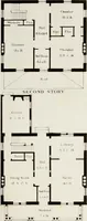 An illustration from The model architect : a series of original designs for cottages, villas, suburban residences, etc., accompanied by explanations, specifications, estimates, and elaborate details : prepared expressly for the use of projectors and artisans throughout the United States (1852)