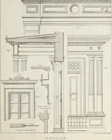 An illustration from The model architect : a series of original designs for cottages, villas, suburban residences, etc., accompanied by explanations, specifications, estimates, and elaborate details : prepared expressly for the use of projectors and artisans throughout the United States (1852)