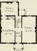 An illustration from The model architect : a series of original designs for cottages, villas, suburban residences, etc., accompanied by explanations, specifications, estimates, and elaborate details : prepared expressly for the use of projectors and artisans throughout the United States (1852)