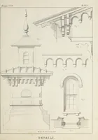 An illustration from The model architect : a series of original designs for cottages, villas, suburban residences, etc., accompanied by explanations, specifications, estimates, and elaborate details : prepared expressly for the use of projectors and artisans throughout the United States (1852)