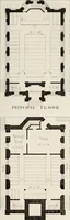 An illustration from The model architect : a series of original designs for cottages, villas, suburban residences, etc., accompanied by explanations, specifications, estimates, and elaborate details : prepared expressly for the use of projectors and artisans throughout the United States (1852)