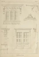 An illustration from The model architect : a series of original designs for cottages, villas, suburban residences, etc., accompanied by explanations, specifications, estimates, and elaborate details : prepared expressly for the use of projectors and artisans throughout the United States (1852)