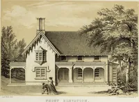 Picture 102 of 126 from The model architect : a series of original designs for cottages, villas, suburban residences, etc., accompanied by explanations, specifications, estimates, and elaborate details : prepared expressly for the use of projectors and artisans throughout the United States (1852), leaf 236
