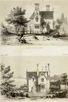 An illustration from The model architect : a series of original designs for cottages, villas, suburban residences, etc., accompanied by explanations, specifications, estimates, and elaborate details : prepared expressly for the use of projectors and artisans throughout the United States (1852)