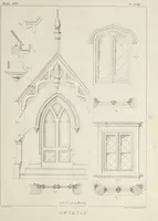 An illustration from The model architect : a series of original designs for cottages, villas, suburban residences, etc., accompanied by explanations, specifications, estimates, and elaborate details : prepared expressly for the use of projectors and artisans throughout the United States (1852)