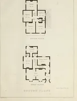 An illustration from The model architect : a series of original designs for cottages, villas, suburban residences, etc., accompanied by explanations, specifications, estimates, and elaborate details : prepared expressly for the use of projectors and artisans throughout the United States (1852)