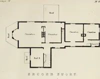 An illustration from The model architect : a series of original designs for cottages, villas, suburban residences, etc., accompanied by explanations, specifications, estimates, and elaborate details : prepared expressly for the use of projectors and artisans throughout the United States (1852)