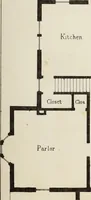 An illustration from The model architect : a series of original designs for cottages, villas, suburban residences, etc., accompanied by explanations, specifications, estimates, and elaborate details : prepared expressly for the use of projectors and artisans throughout the United States (1852)