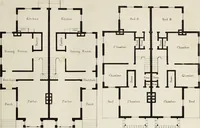 An illustration from The model architect : a series of original designs for cottages, villas, suburban residences, etc., accompanied by explanations, specifications, estimates, and elaborate details : prepared expressly for the use of projectors and artisans throughout the United States (1852)