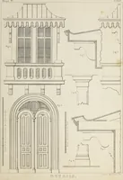 An illustration from The model architect : a series of original designs for cottages, villas, suburban residences, etc., accompanied by explanations, specifications, estimates, and elaborate details : prepared expressly for the use of projectors and artisans throughout the United States (1852)