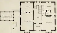 An illustration from The model architect : a series of original designs for cottages, villas, suburban residences, etc., accompanied by explanations, specifications, estimates, and elaborate details : prepared expressly for the use of projectors and artisans throughout the United States (1852)