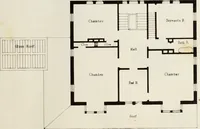 An illustration from The model architect : a series of original designs for cottages, villas, suburban residences, etc., accompanied by explanations, specifications, estimates, and elaborate details : prepared expressly for the use of projectors and artisans throughout the United States (1852)