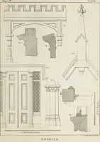 An illustration from The model architect : a series of original designs for cottages, villas, suburban residences, etc., accompanied by explanations, specifications, estimates, and elaborate details : prepared expressly for the use of projectors and artisans throughout the United States (1852)