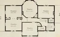 An illustration from The model architect : a series of original designs for cottages, villas, suburban residences, etc., accompanied by explanations, specifications, estimates, and elaborate details : prepared expressly for the use of projectors and artisans throughout the United States (1852)