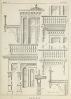An illustration from The model architect : a series of original designs for cottages, villas, suburban residences, etc., accompanied by explanations, specifications, estimates, and elaborate details : prepared expressly for the use of projectors and artisans throughout the United States (1852)