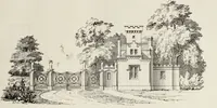 An illustration from The model architect : a series of original designs for cottages, villas, suburban residences, etc., accompanied by explanations, specifications, estimates, and elaborate details : prepared expressly for the use of projectors and artisans throughout the United States (1852)