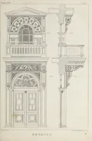 An illustration from The model architect : a series of original designs for cottages, villas, suburban residences, etc., accompanied by explanations, specifications, estimates, and elaborate details : prepared expressly for the use of projectors and artisans throughout the United States (1852)