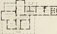 An illustration from The model architect : a series of original designs for cottages, villas, suburban residences, etc., accompanied by explanations, specifications, estimates, and elaborate details : prepared expressly for the use of projectors and artisans throughout the United States (1852)