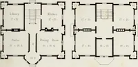 An illustration from The model architect : a series of original designs for cottages, villas, suburban residences, etc., accompanied by explanations, specifications, estimates, and elaborate details : prepared expressly for the use of projectors and artisans throughout the United States (1852)