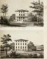 An illustration from The model architect : a series of original designs for cottages, villas, suburban residences, etc., accompanied by explanations, specifications, estimates, and elaborate details : prepared expressly for the use of projectors and artisans throughout the United States (1852)