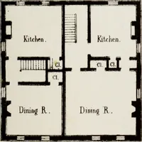 An illustration from The model architect : a series of original designs for cottages, villas, suburban residences, etc., accompanied by explanations, specifications, estimates, and elaborate details : prepared expressly for the use of projectors and artisans throughout the United States (1852)