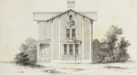 An illustration from The model architect : a series of original designs for cottages, villas, suburban residences, etc., accompanied by explanations, specifications, estimates, and elaborate details : prepared expressly for the use of projectors and artisans throughout the United States (1852)