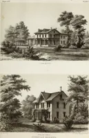 An illustration from The model architect : a series of original designs for cottages, villas, suburban residences, etc., accompanied by explanations, specifications, estimates, and elaborate details : prepared expressly for the use of projectors and artisans throughout the United States (1852)