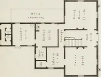 An illustration from The model architect : a series of original designs for cottages, villas, suburban residences, etc., accompanied by explanations, specifications, estimates, and elaborate details : prepared expressly for the use of projectors and artisans throughout the United States (1852)