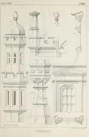 An illustration from The model architect : a series of original designs for cottages, villas, suburban residences, etc., accompanied by explanations, specifications, estimates, and elaborate details : prepared expressly for the use of projectors and artisans throughout the United States (1852)