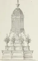 An illustration from The model architect : a series of original designs for cottages, villas, suburban residences, etc., accompanied by explanations, specifications, estimates, and elaborate details : prepared expressly for the use of projectors and artisans throughout the United States (1852)