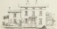 An illustration from The model architect : a series of original designs for cottages, villas, suburban residences, etc., accompanied by explanations, specifications, estimates, and elaborate details : prepared expressly for the use of projectors and artisans throughout the United States (1852)
