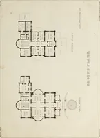 An illustration from The model architect : a series of original designs for cottages, villas, suburban residences, etc., accompanied by explanations, specifications, estimates, and elaborate details : prepared expressly for the use of projectors and artisans throughout the United States (1852)