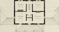 An illustration from The model architect : a series of original designs for cottages, villas, suburban residences, etc., accompanied by explanations, specifications, estimates, and elaborate details : prepared expressly for the use of projectors and artisans throughout the United States (1852)