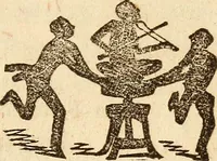 An illustration from The model book of dreams, fortune teller, and epitome of parlor entertainments (1864)