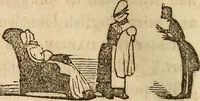 An illustration from The model book of dreams, fortune teller, and epitome of parlor entertainments (1864)