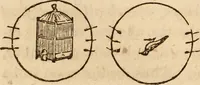 An illustration from The model book of dreams, fortune teller, and epitome of parlor entertainments (1864)