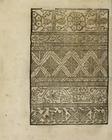Picture 17 of 34 from Modelbüch neuw aller art Nehens uñ Stickens : jetzund wider mit vil Mödlen vnd Stahlen : allen Steinmetzen, Seidenstickern, vnnd Neterin sehr nützlich vnnd lustig zügericht (1562), leaf 34