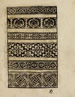 An illustration from Modelbüch neuw aller art Nehens uñ Stickens : jetzund wider mit vil Mödlen vnd Stahlen : allen Steinmetzen, Seidenstickern, vnnd Neterin sehr nützlich vnnd lustig zügericht (1562)