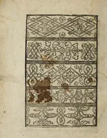 An illustration from Modelbüch neuw aller art Nehens uñ Stickens : jetzund wider mit vil Mödlen vnd Stahlen : allen Steinmetzen, Seidenstickern, vnnd Neterin sehr nützlich vnnd lustig zügericht (1562)