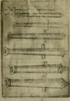Picture 72 of 137 from Modelles, artifices de fev, et divers instrvmes de gverre : avec les moyes de s'en prevaloir : pour assieger, battre, surprendre, et deffendre toutes places : vtiles et necessaires a touvs cevx qvi fond profession des armes (1598), leaf 114